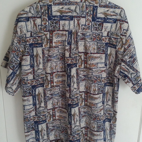 Mako Sportswear Men's Shirt L Fishing Boat Marlin - Picture 2 of 5
